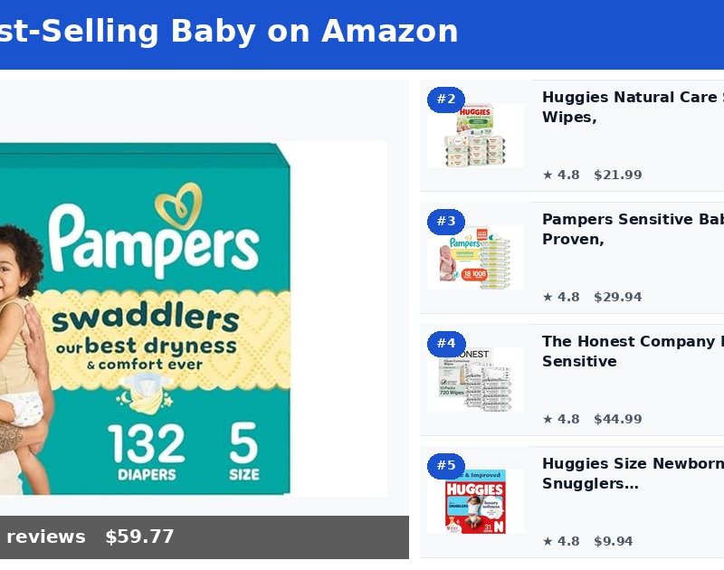 Top 5 Best-Selling Baby on Amazon (May 2026)