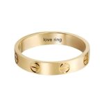 Duheny Love Ring – 18K Gold-Plated Titanium Steel (Women & Men)