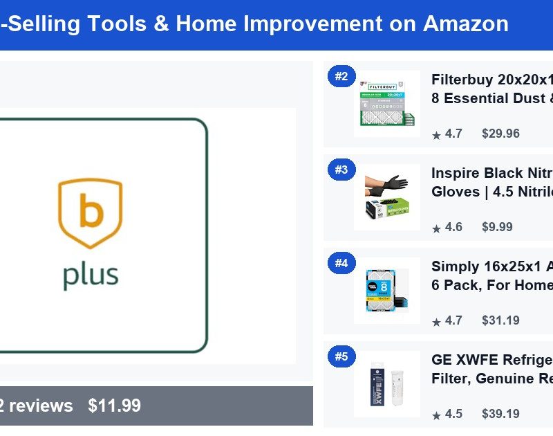Top 5 Best-Selling Tools & Home Improvement on Amazon — July 2026