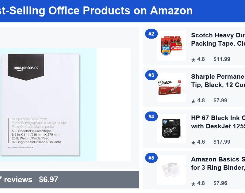 Top 5 Best-Selling Office Products on Amazon — July 2026