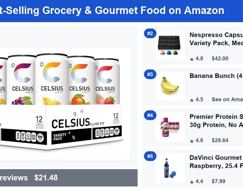 Top 5 Best-Selling Grocery & Gourmet Food on Amazon — July 2026