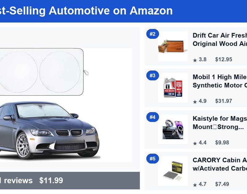 Top 5 Best-Selling Automotive on Amazon — July 2026